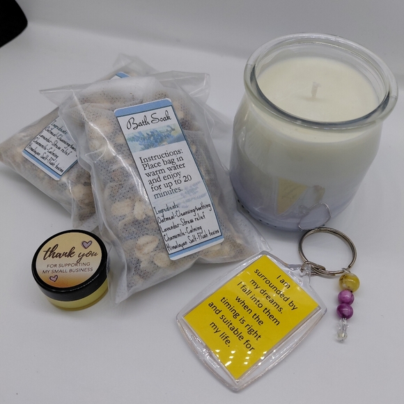 Mini Self care kit Lavender scented HANDMADE - Picture 4 of 5